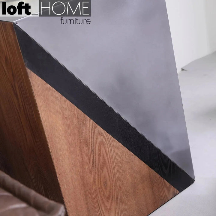 Vintage Oak Wood Side Table VINTAGE