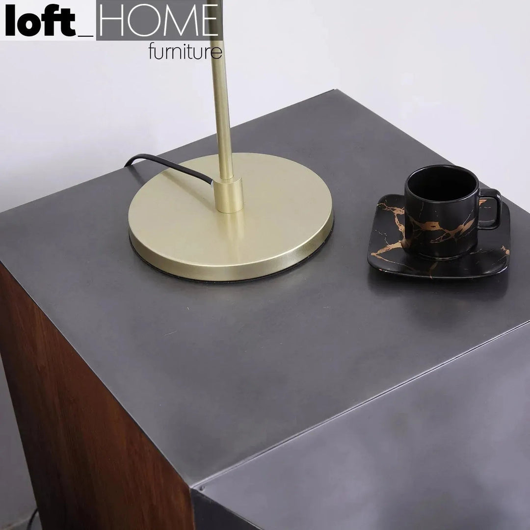 Vintage Oak Wood Side Table VINTAGE