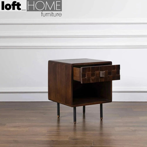 Vintage Poplar Wood Side Table LEON Good to Know Preview-1
