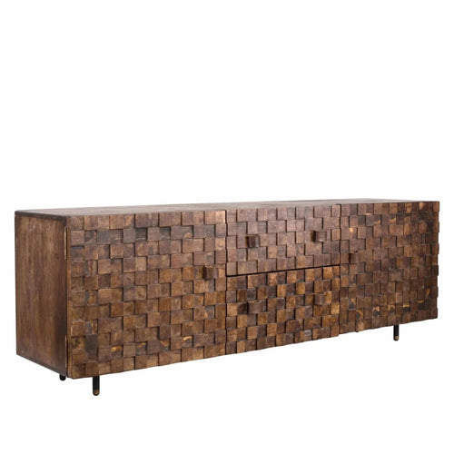 Vintage Poplar Wood TV Console LEON Good to Know Preview-1