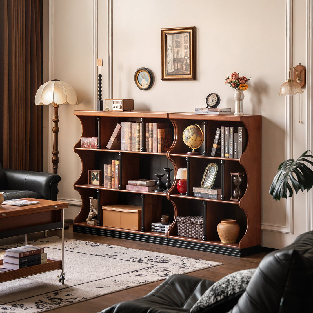 Vintage rubber wood bookshelf hadid size charts.