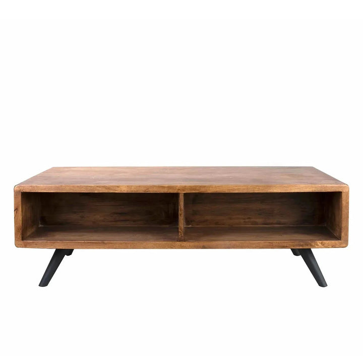 Industrial Rubber Wood Coffee Table SERB