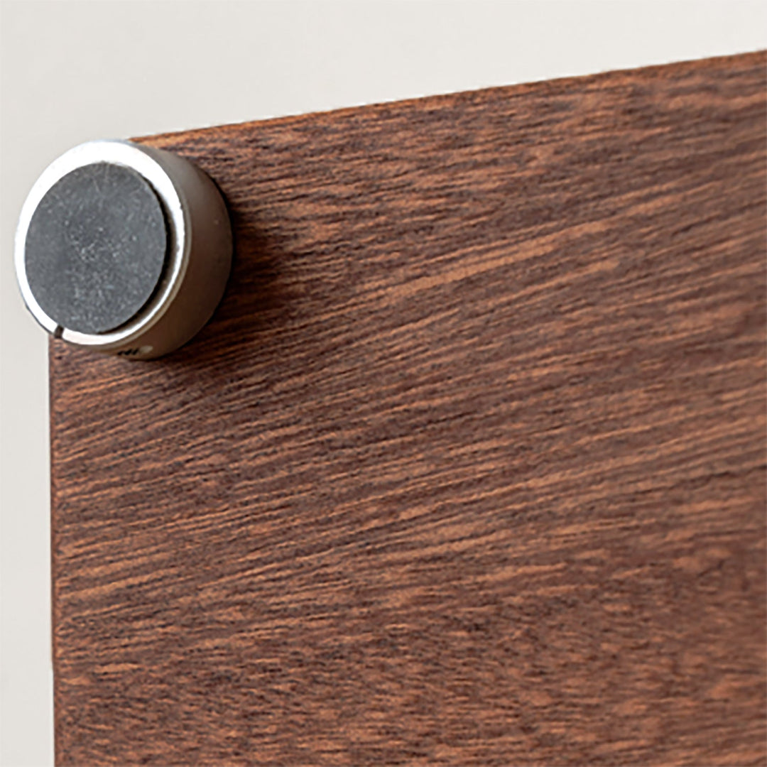 Bauhaus sapele wood stainless steel shelf packer with context.