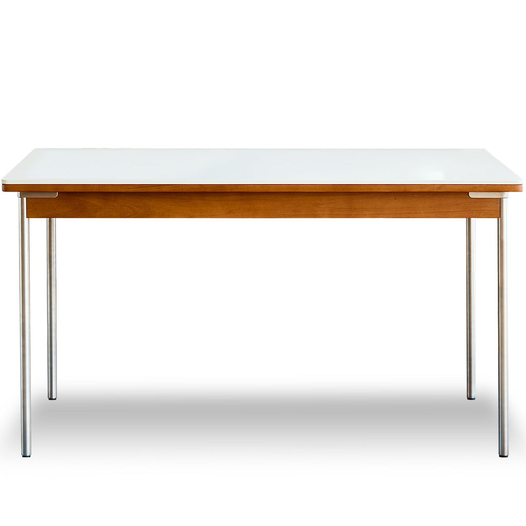 Bauhaus sintered stone boxwood dining table pinecone environmental situation.