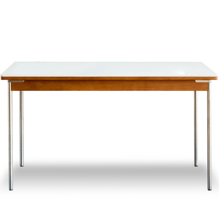 Bauhaus sintered stone boxwood dining table pinecone environmental situation.