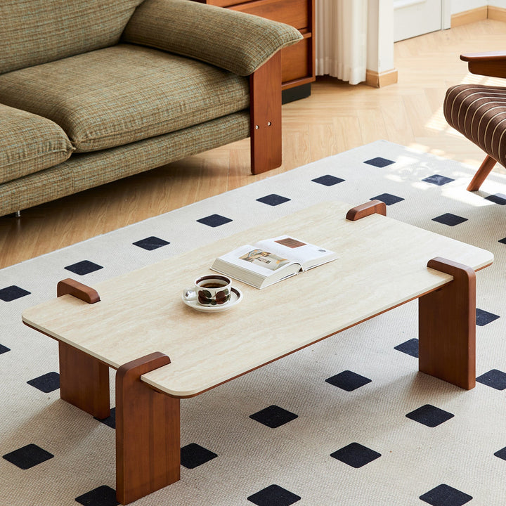 Bauhaus sintered stone coffee table roma primary product view.