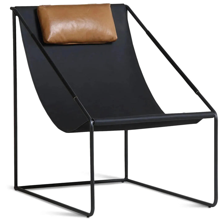 Industrial Vege Genuine Leather 1 Seater Sofa WINSLOW