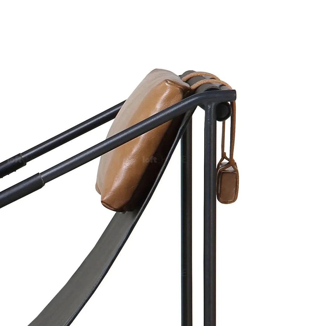 Industrial Vege Genuine Leather 1 Seater Sofa WINSLOW