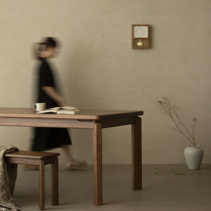 Vintage walnut wood dining bench riverin size charts.