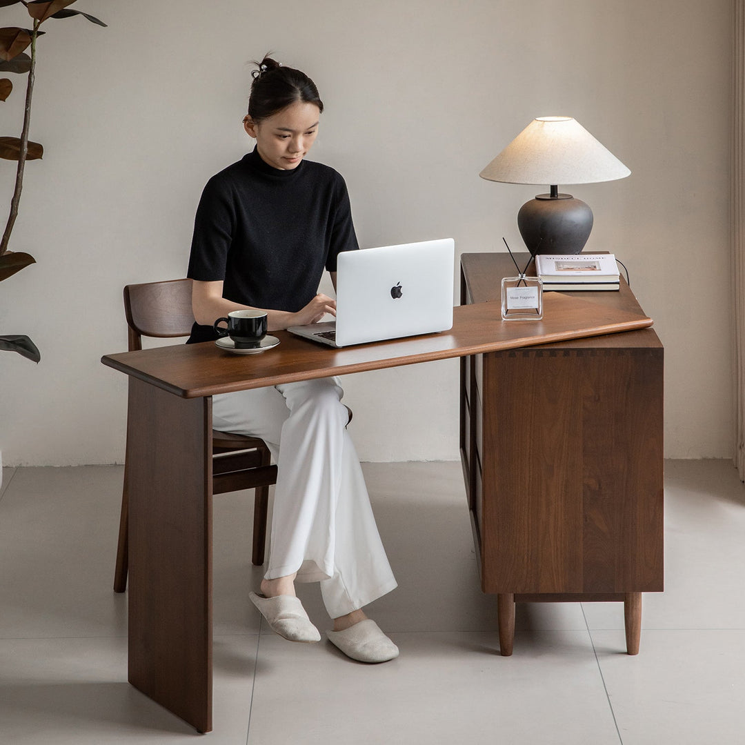 Vintage Walnut Wood Dressing Table VISTA