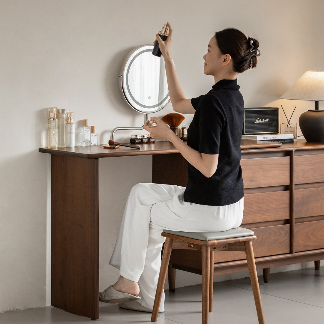 Vintage Walnut Wood Dressing Table VISTA