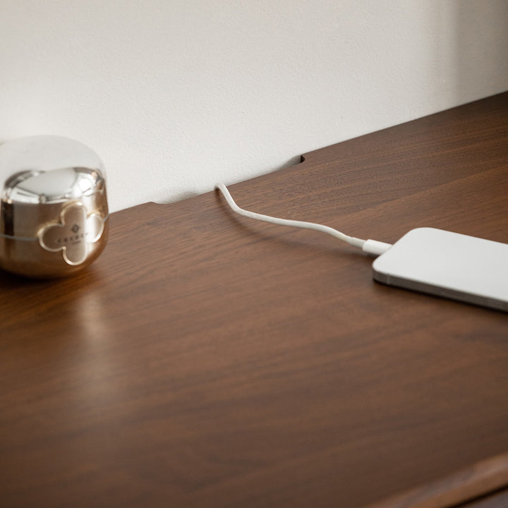 Vintage Walnut Wood Dressing Table VISTA