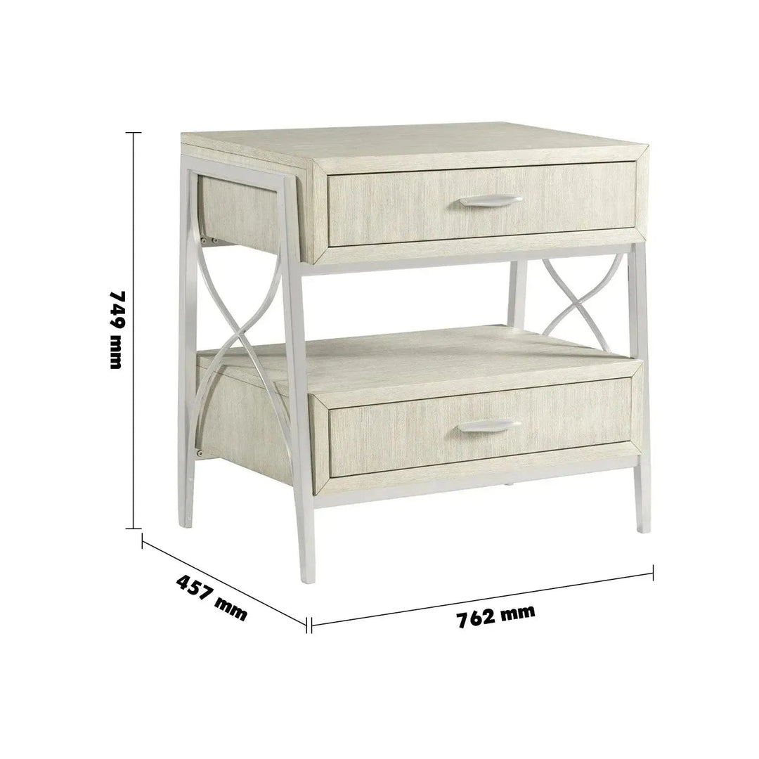 Modern wood side table lilly size charts.