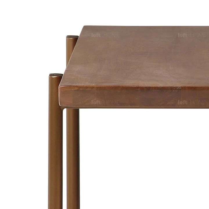Bauhaus wooden coffee table breezy in still life.