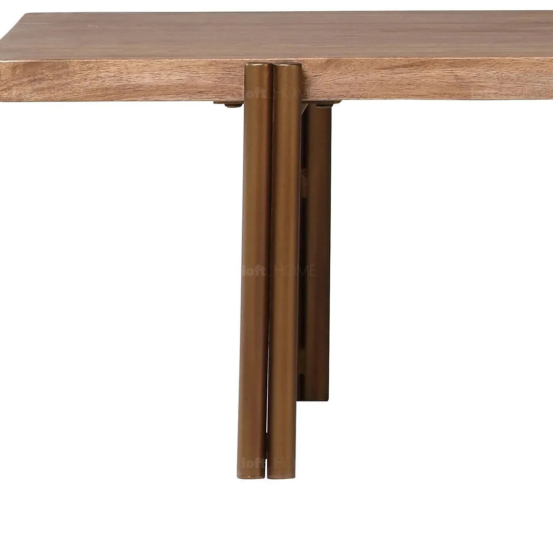 Industrial wooden coffee table breezy situational feels.