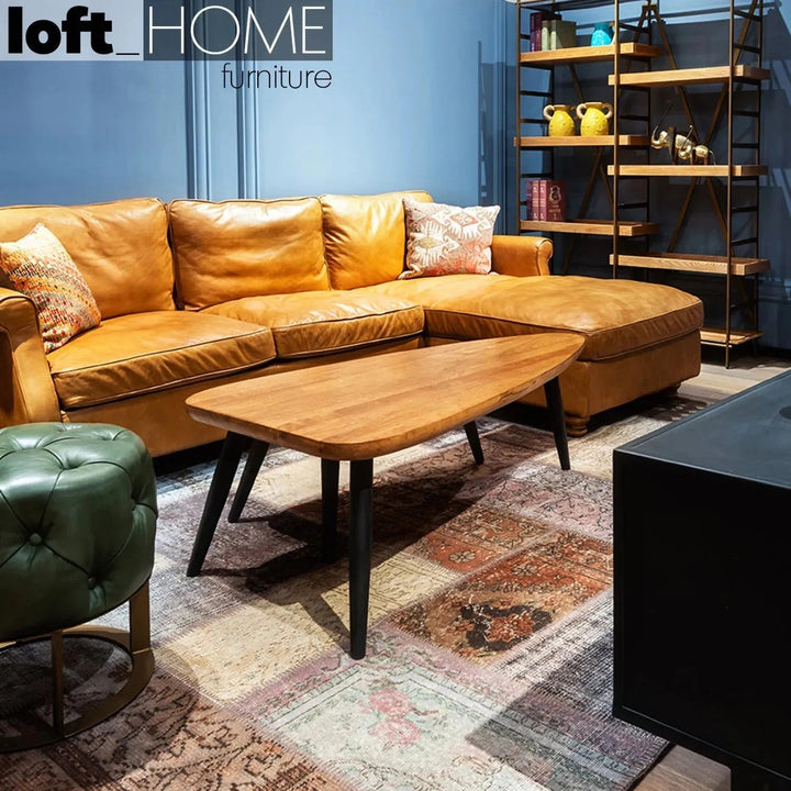 Industrial Wooden Coffee Table GREYASH