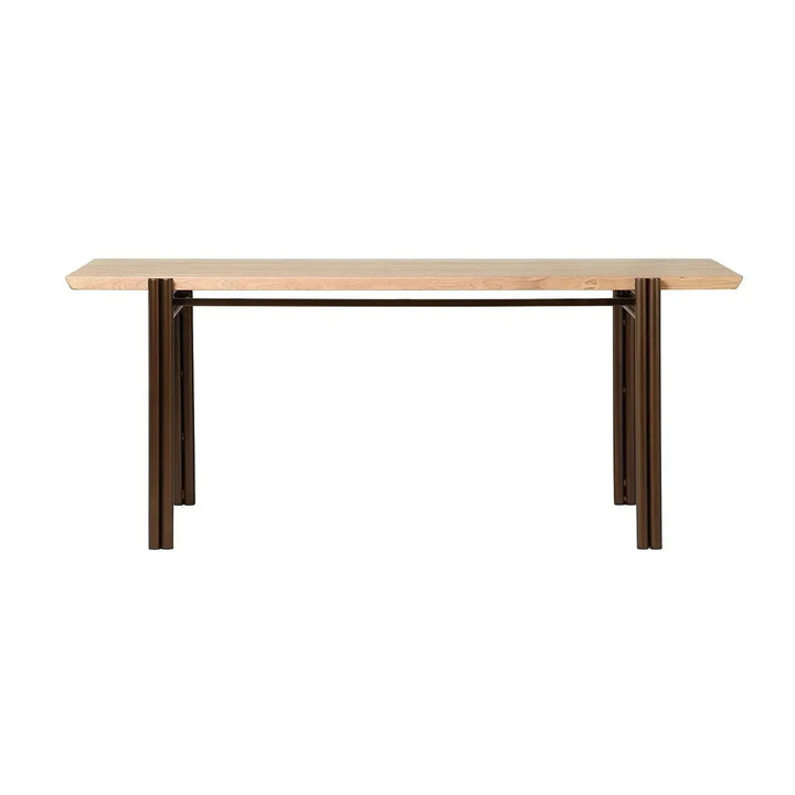Bauhaus wooden dining table breezy in real life style.