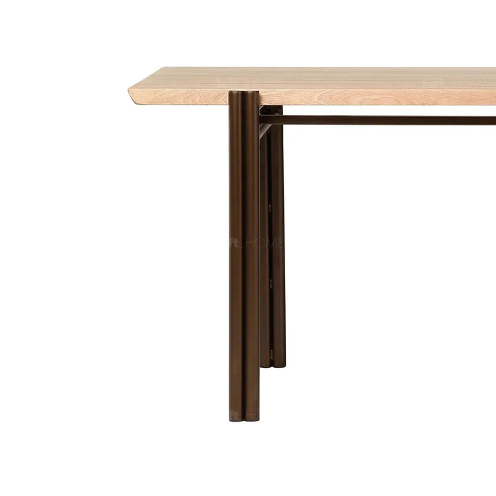 Bauhaus wooden dining table breezy situational feels.