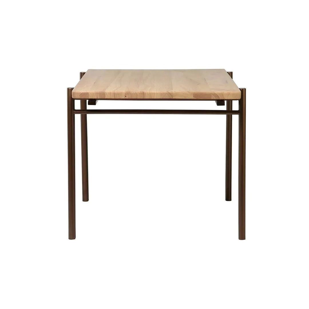 Bauhaus wooden dining table breezy with context.
