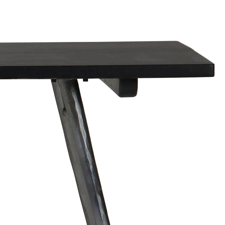 Bauhaus wooden dining table rustic conceptual design.