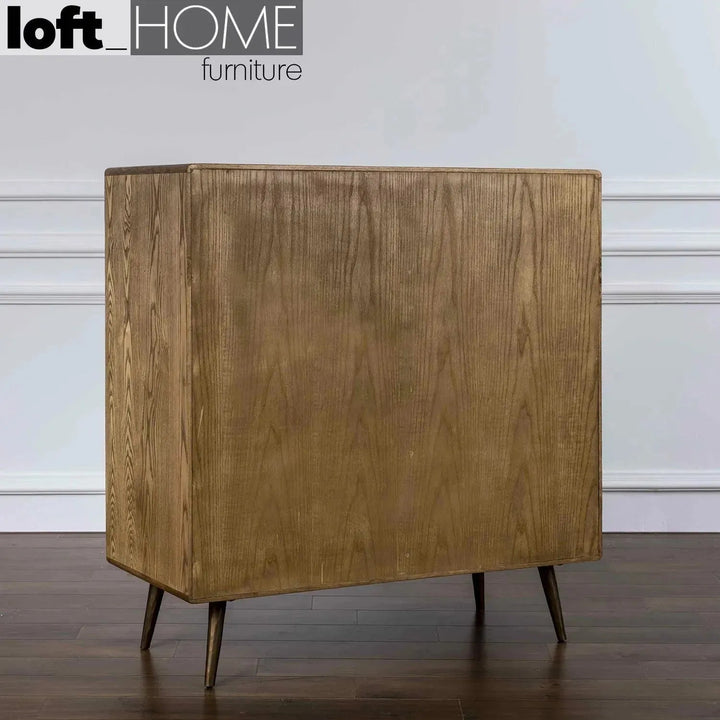 Vintage Wooden Drawer Cabinet HAMMER BRASS