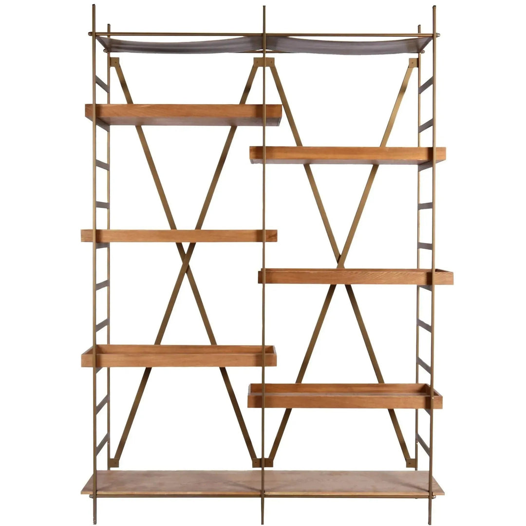 Industrial Wooden Display Shelf LAWN