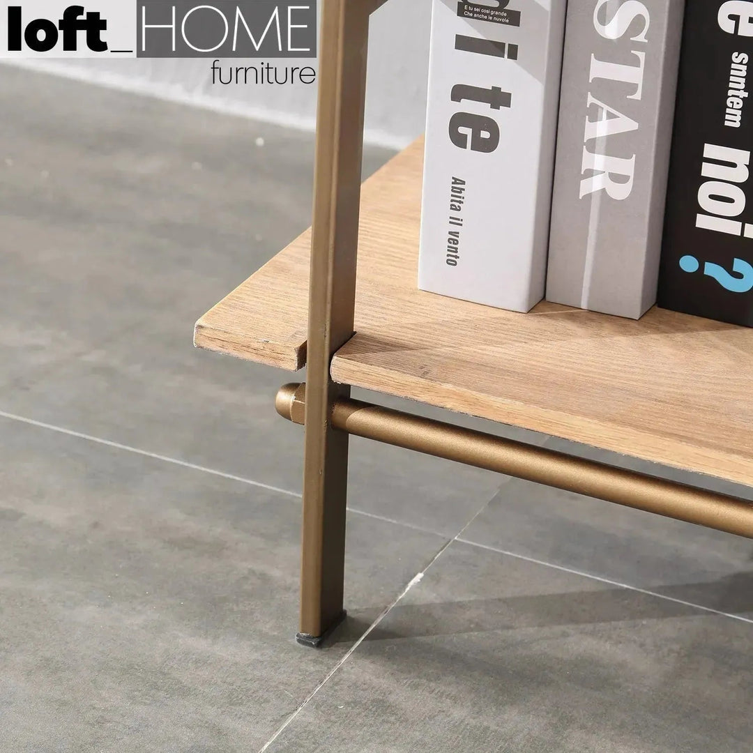 Industrial Wooden Display Shelf LAWN