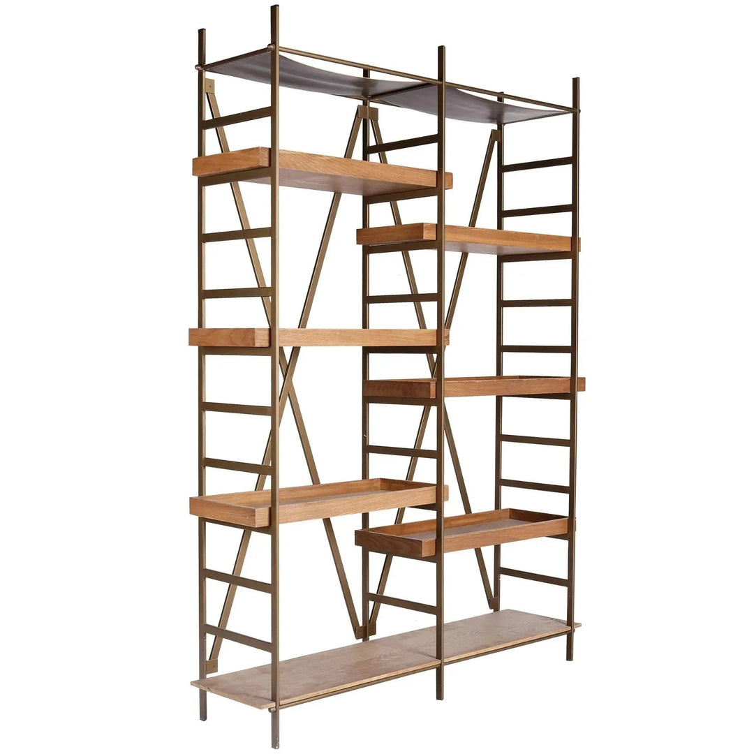 Industrial Wooden Display Shelf LAWN