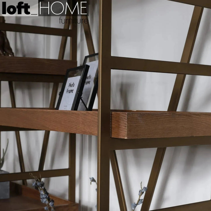 Industrial Wooden Display Shelf LAWN