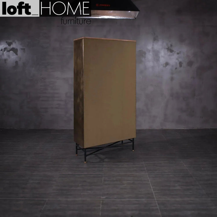 Vintage Wooden Bookshelf VINTAGE BRASS