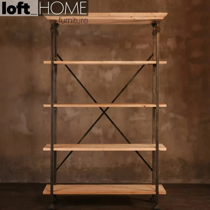 Vintage wood display shelf vintage primary product view.
