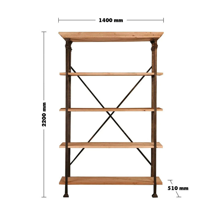 Vintage wood display shelf vintage size charts.