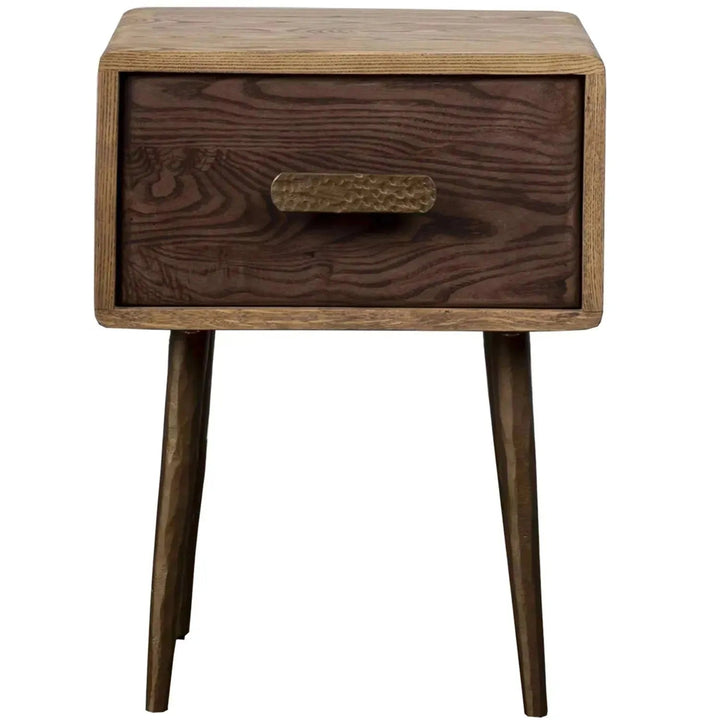 Vintage Wooden Side Table HAMMER BRASS