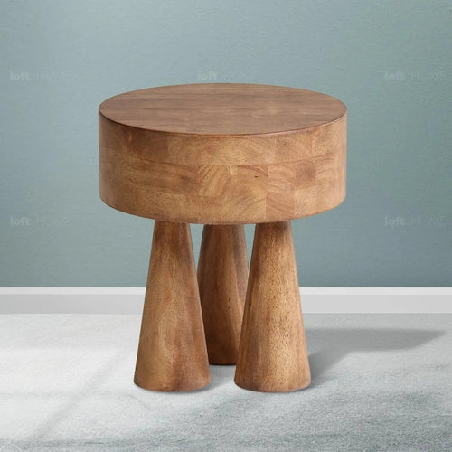 Rustic Wooden Side Table STUMPY Good to Know Preview-1