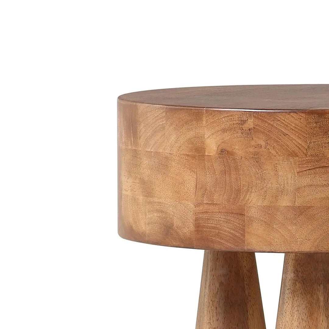 Rustic Wooden Side Table STUMPY