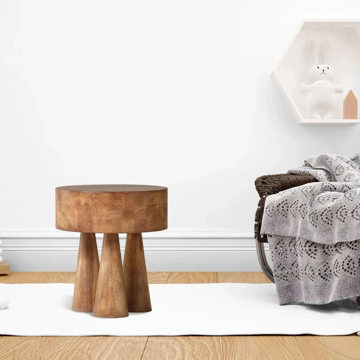 Rustic Wooden Side Table STUMPY