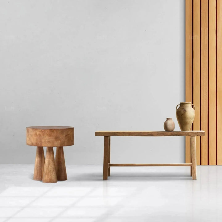 Rustic Wooden Side Table STUMPY