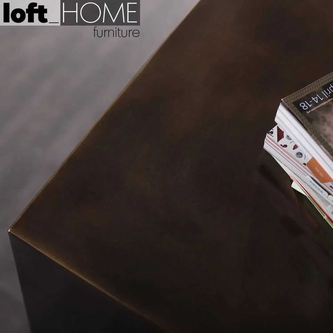 Vintage Wooden TV Console VINTAGE BRASS