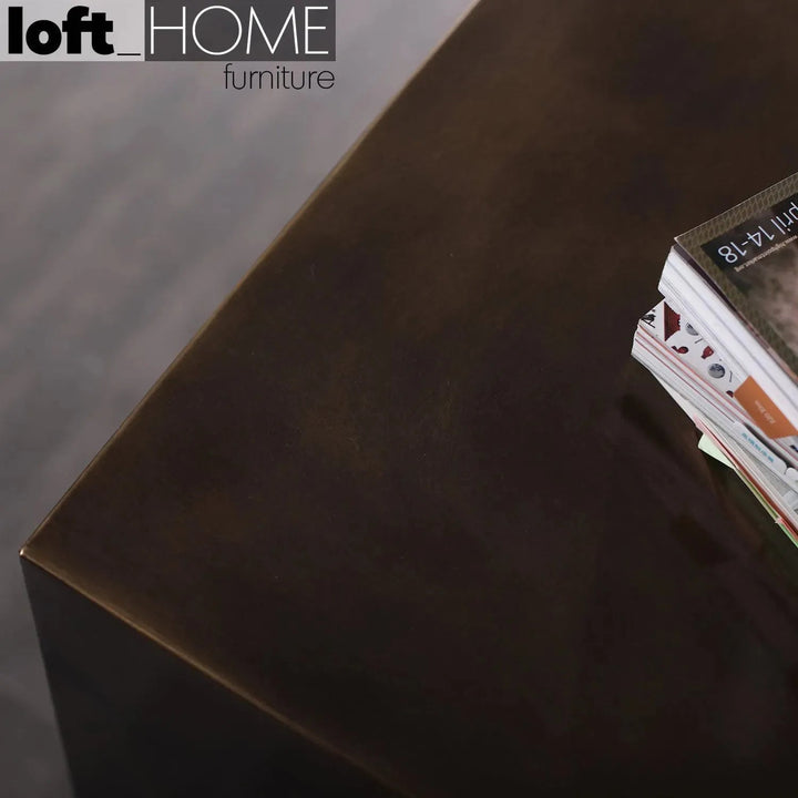 Vintage Wooden TV Console VINTAGE BRASS